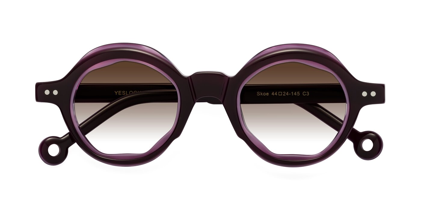 Skoe - Eggplant Gradient Sunglasses