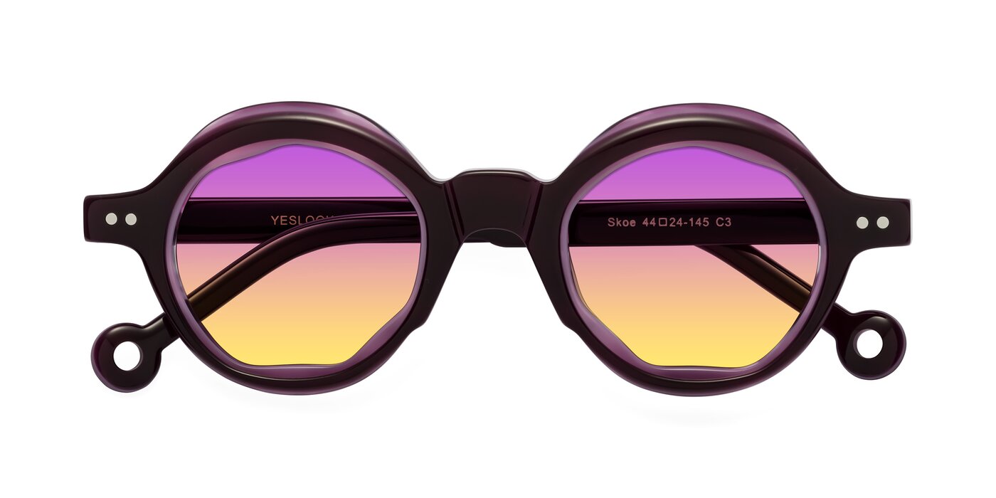 Skoe - Eggplant Gradient Sunglasses
