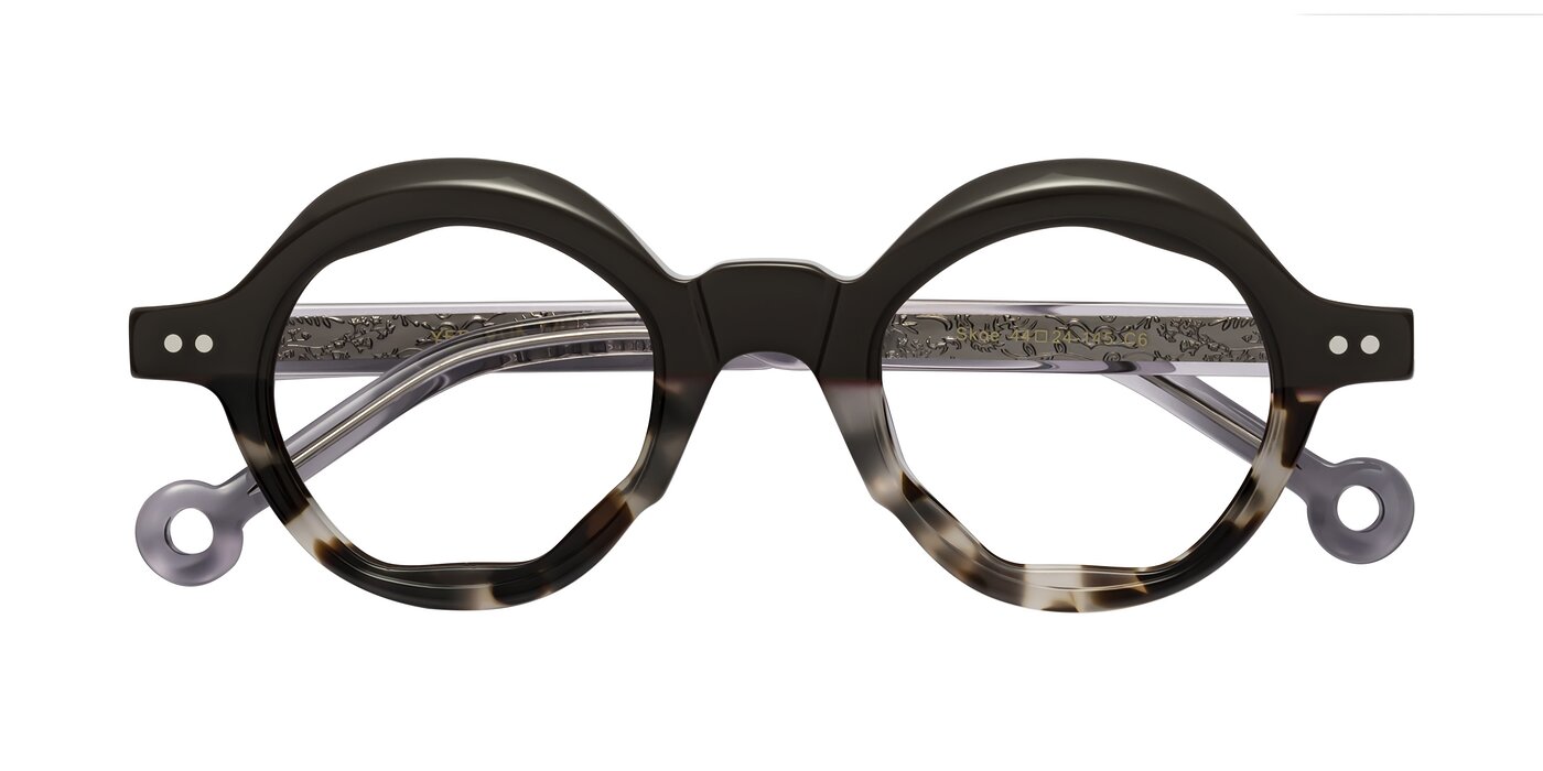 Skoe - Dark Gray / Ivory Eyeglasses