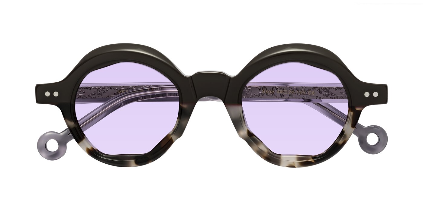 Skoe - Dark Gray/Ivory Tinted Sunglasses