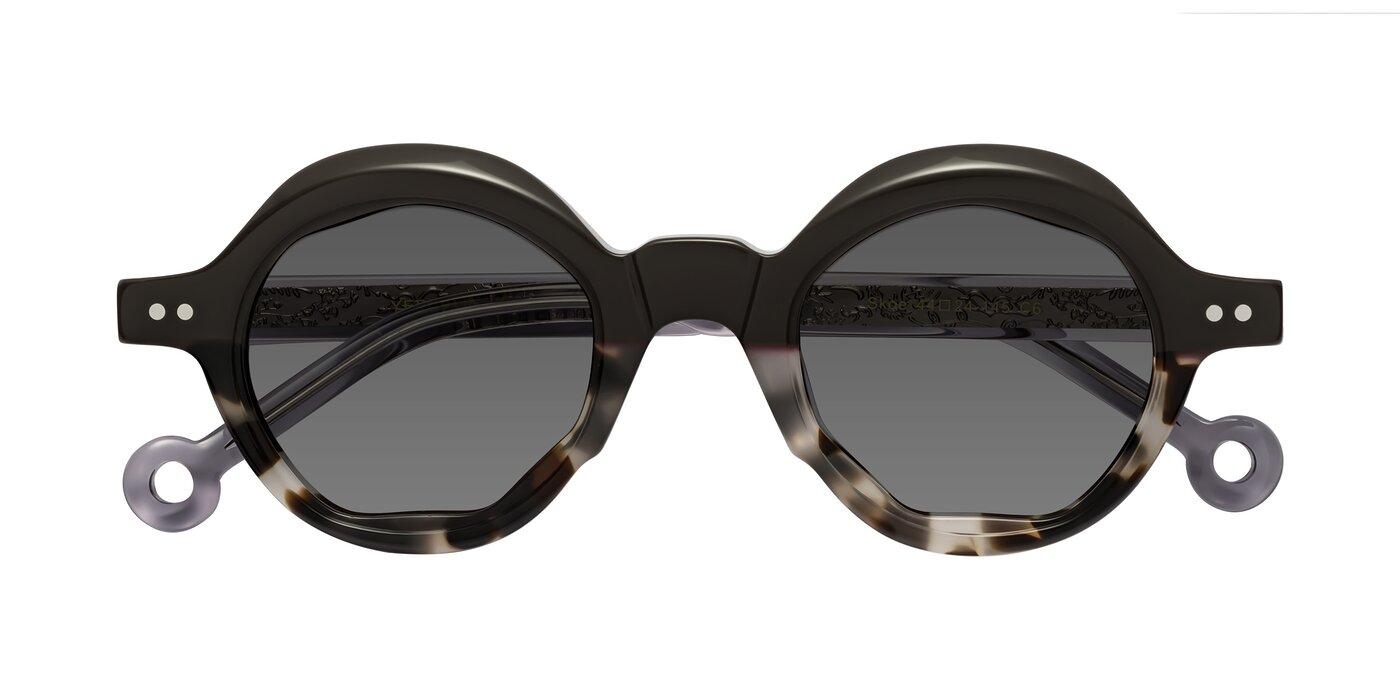 Skoe - Dark Gray/Ivory Tinted Sunglasses