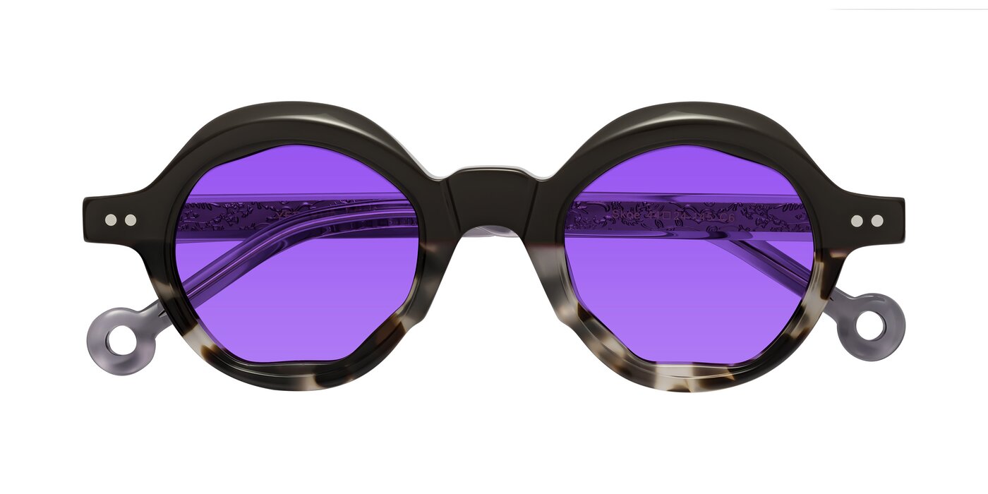 Skoe - Dark Gray/Ivory Tinted Sunglasses