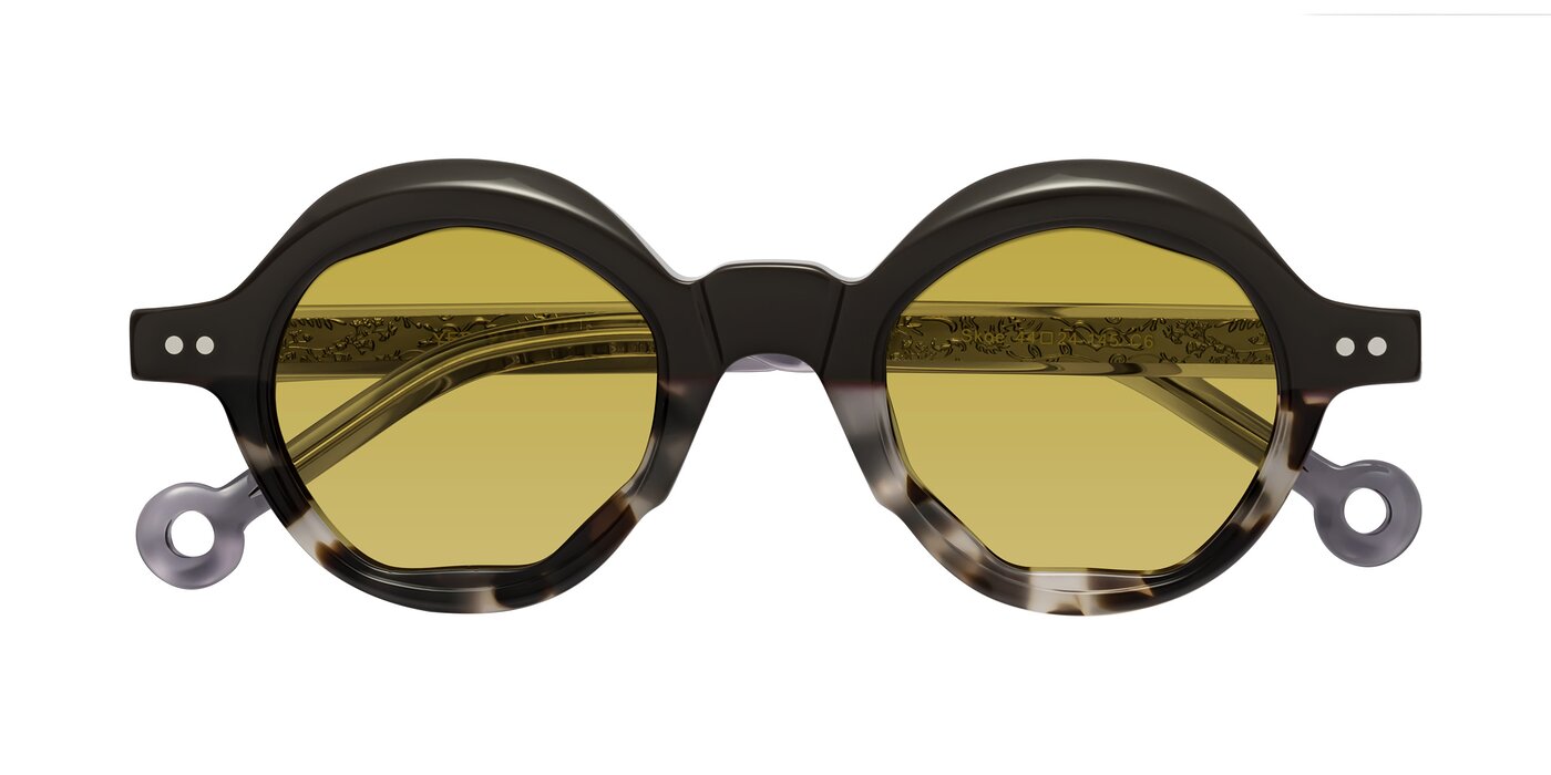 Skoe - Dark Gray/Ivory Tinted Sunglasses