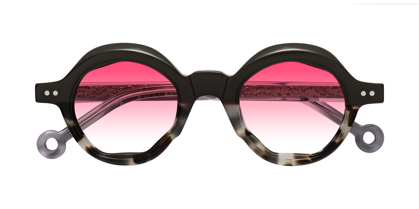 Skoe - Dark Gray/Ivory Gradient Sunglasses