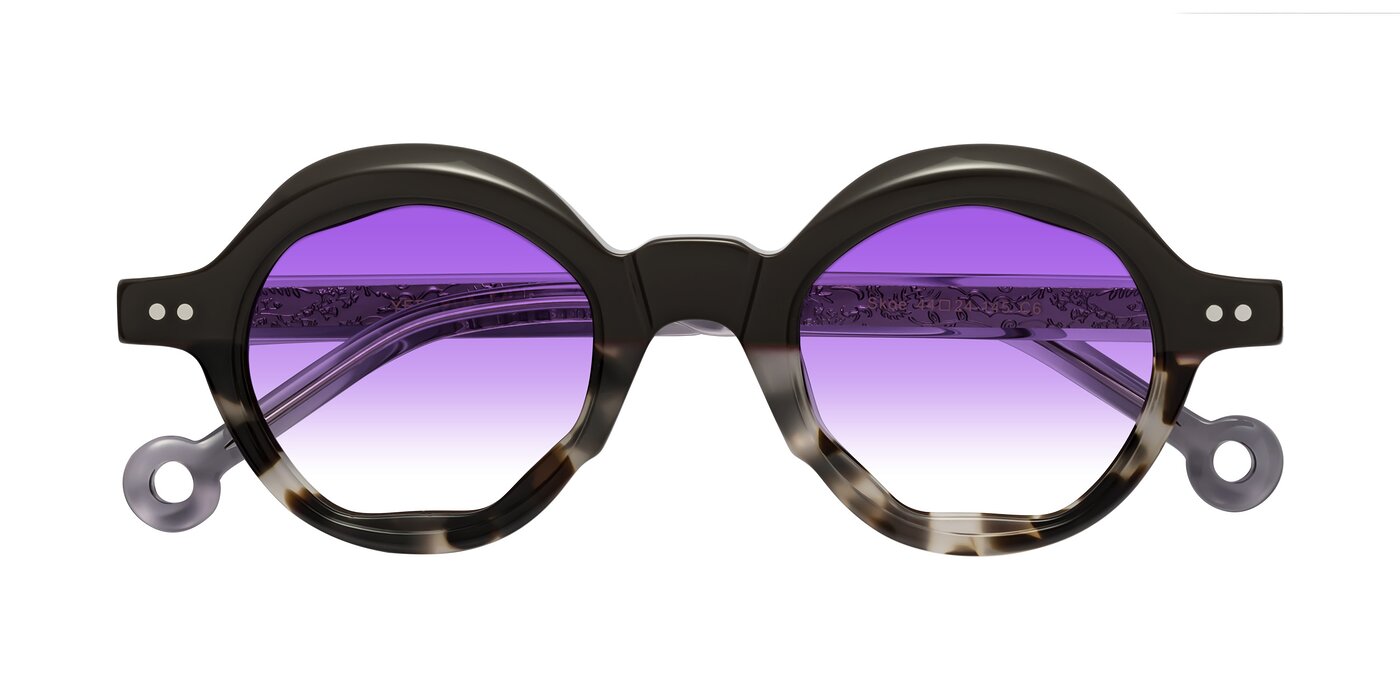 Skoe - Dark Gray/Ivory Gradient Sunglasses