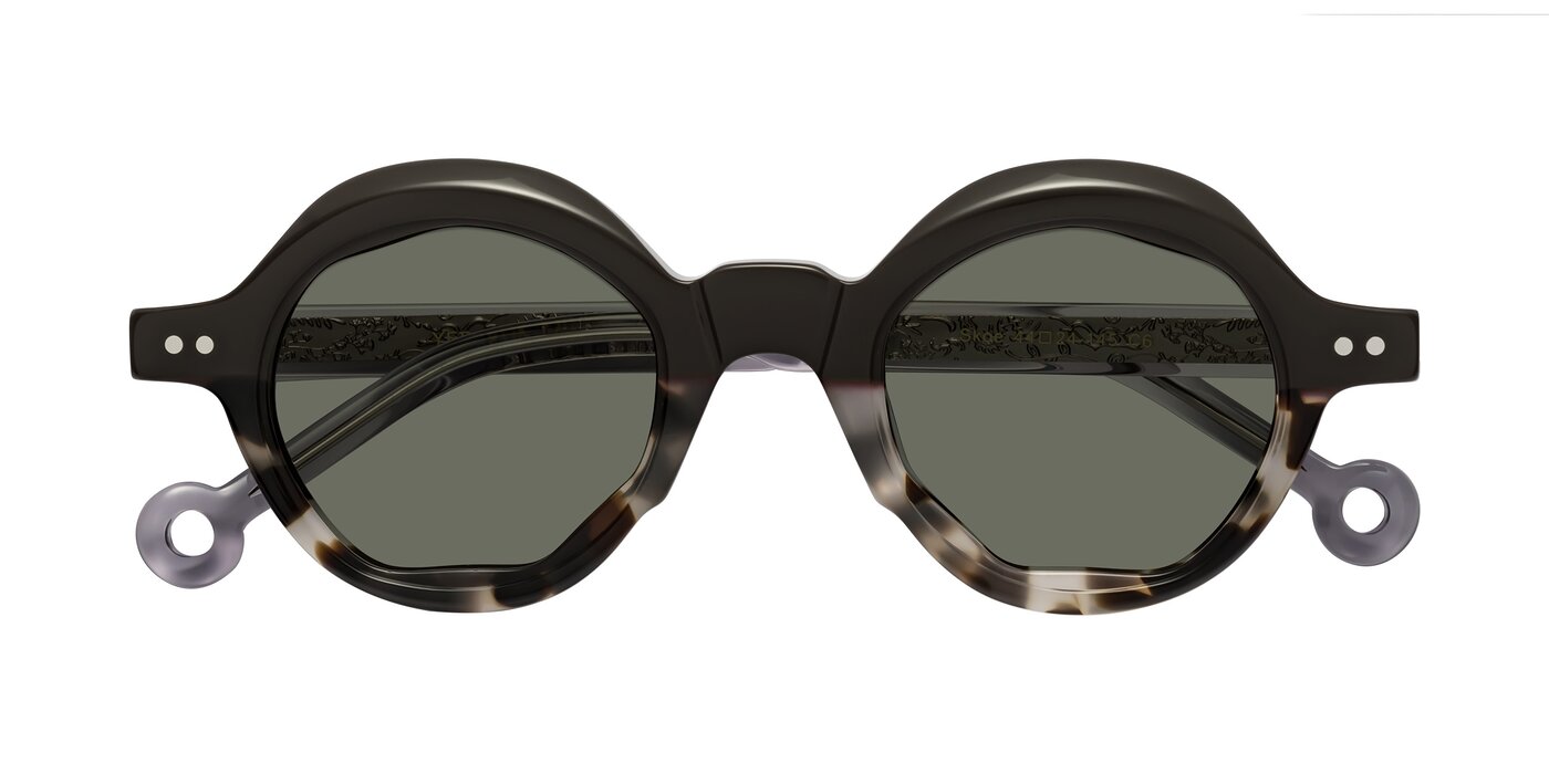 Skoe - Dark Gray/Ivory Polarized Sunglasses