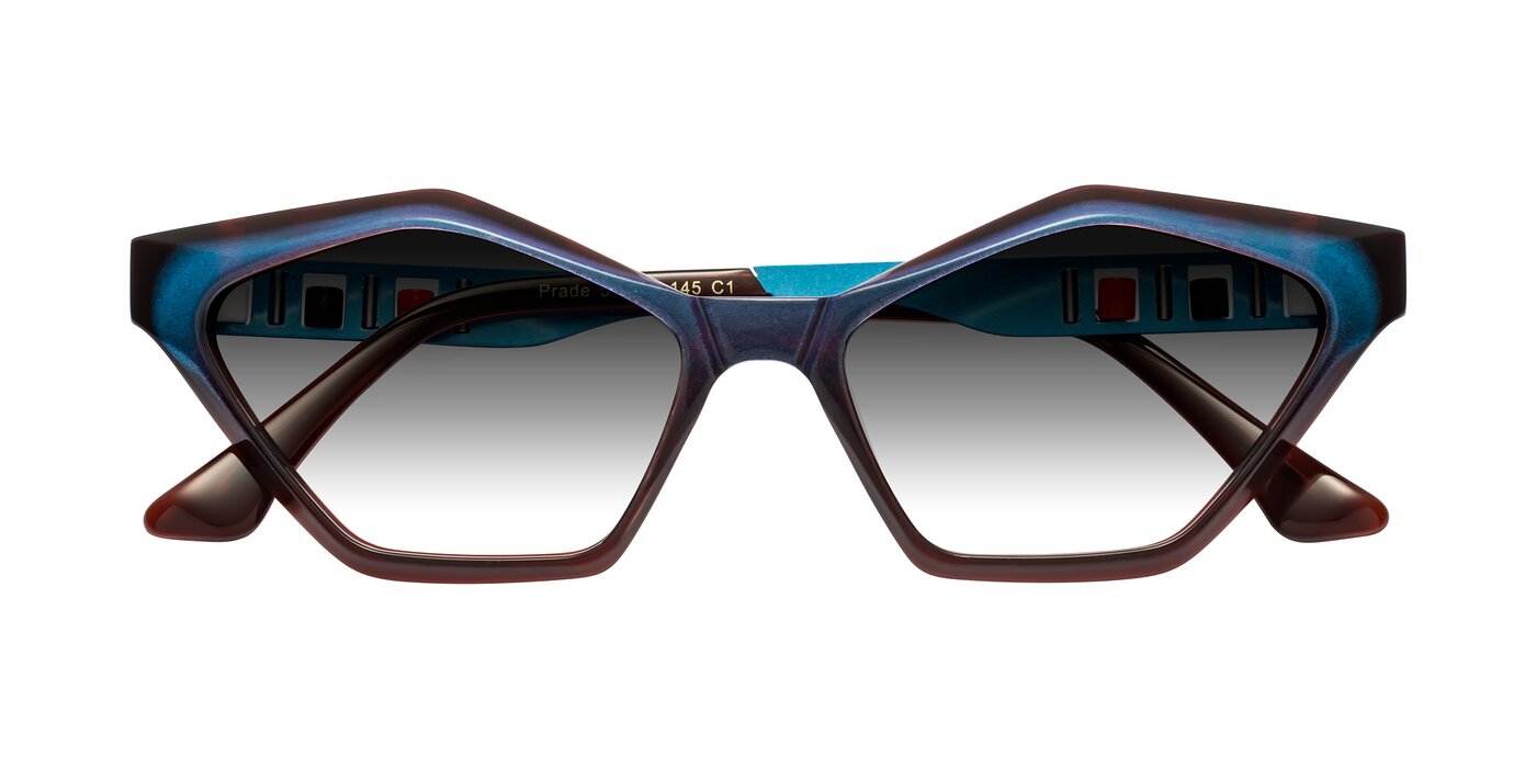 Prade - Iridescent Blue Gradient Sunglasses