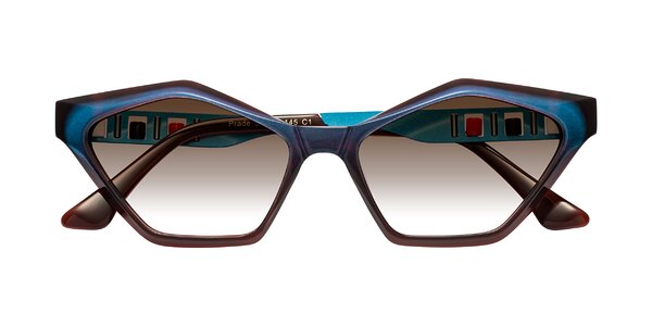 Front of Prade in Iridescent Blue