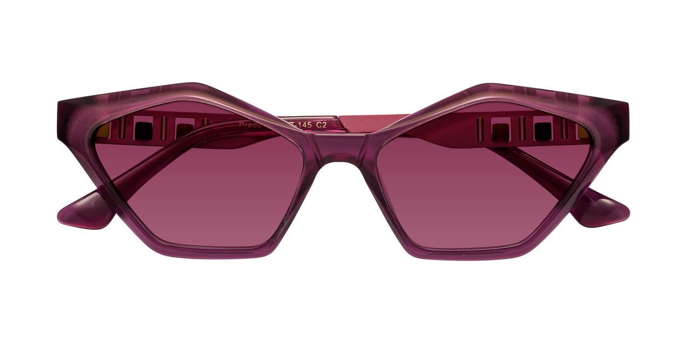 Prade - Iridescent Red Tinted Sunglasses