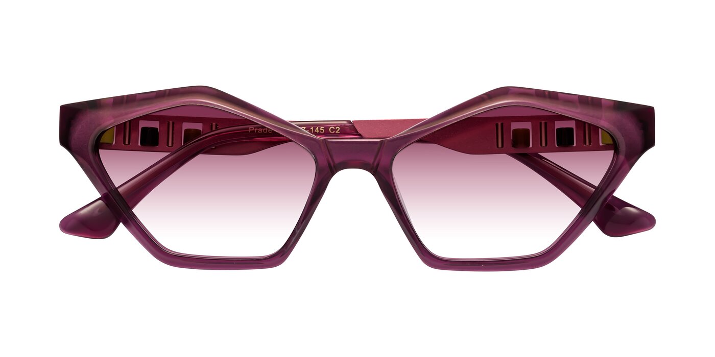 Prade - Iridescent Red Gradient Sunglasses