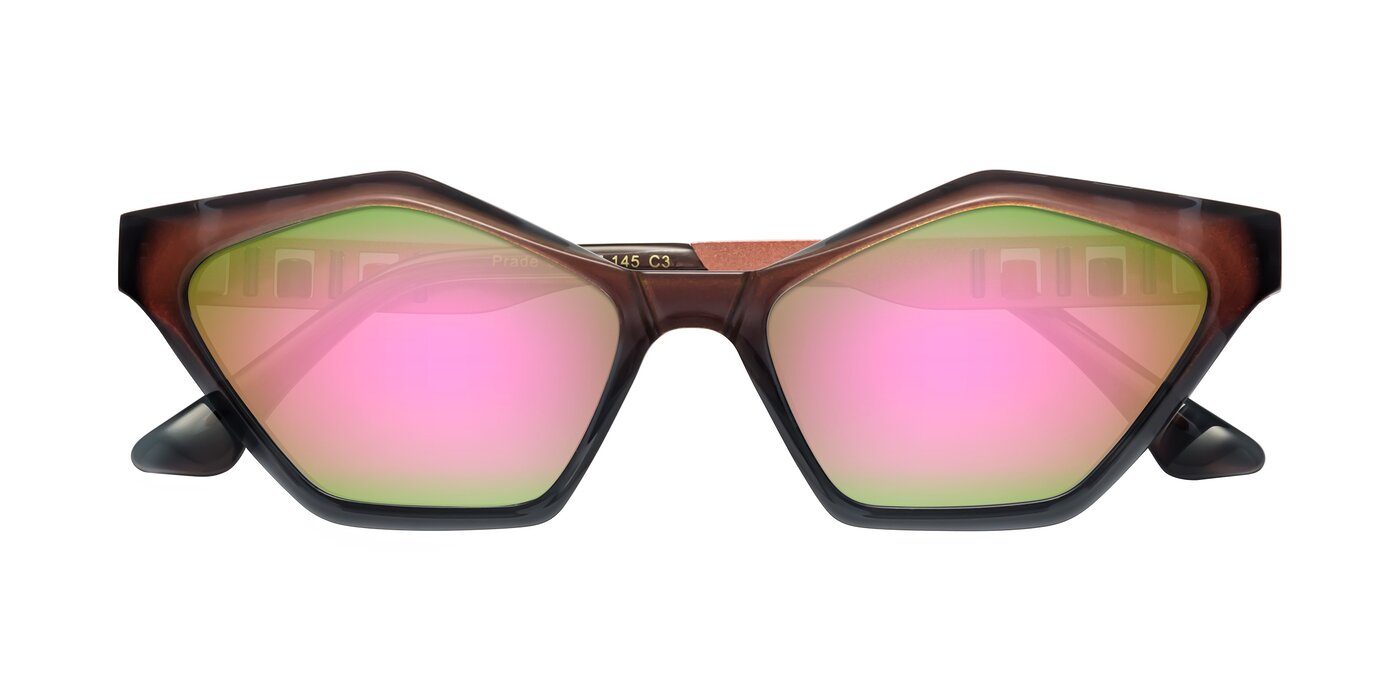 Prade - Iridescent Rust Flash Mirrored Sunglasses