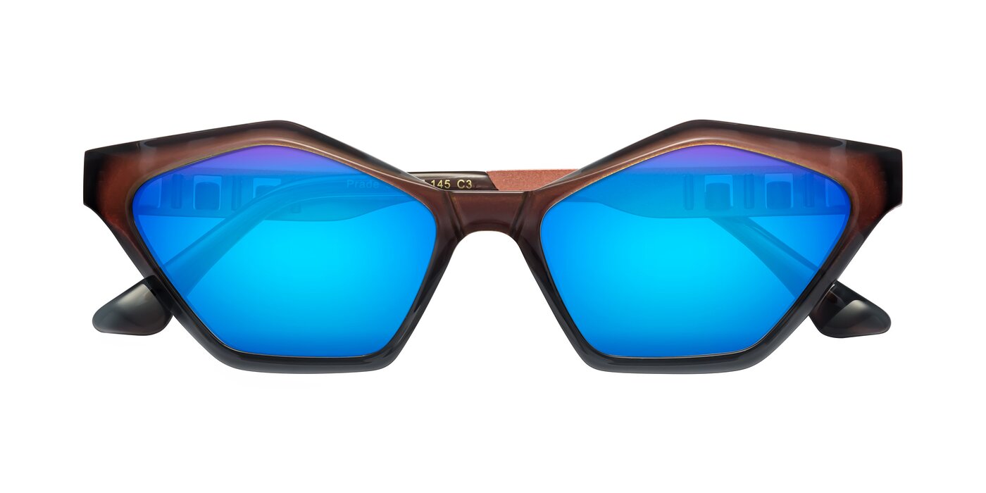 Prade - Iridescent Rust Flash Mirrored Sunglasses