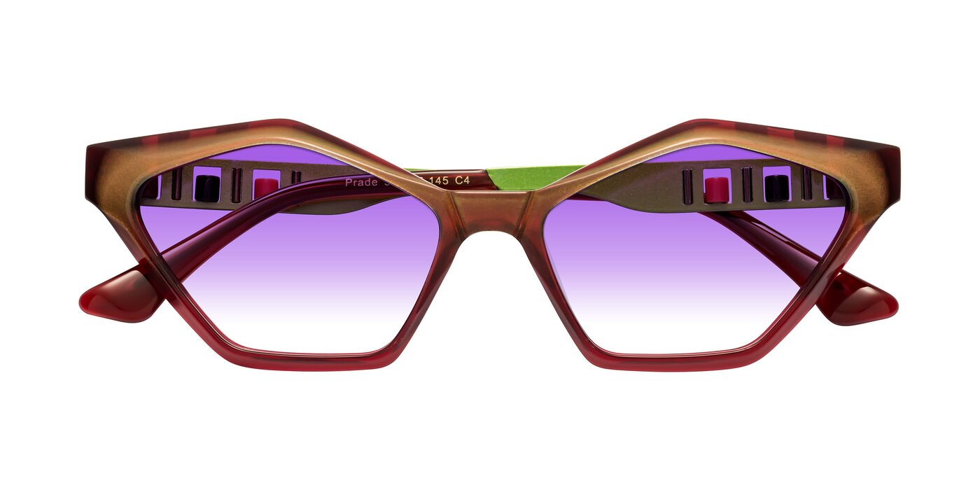 Prade - Iridescent Green Gradient Sunglasses