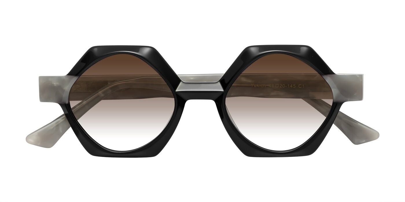 Yukich - Black Gradient Sunglasses