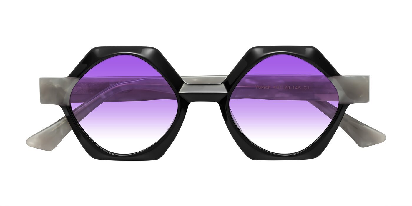 Yukich - Black Gradient Sunglasses
