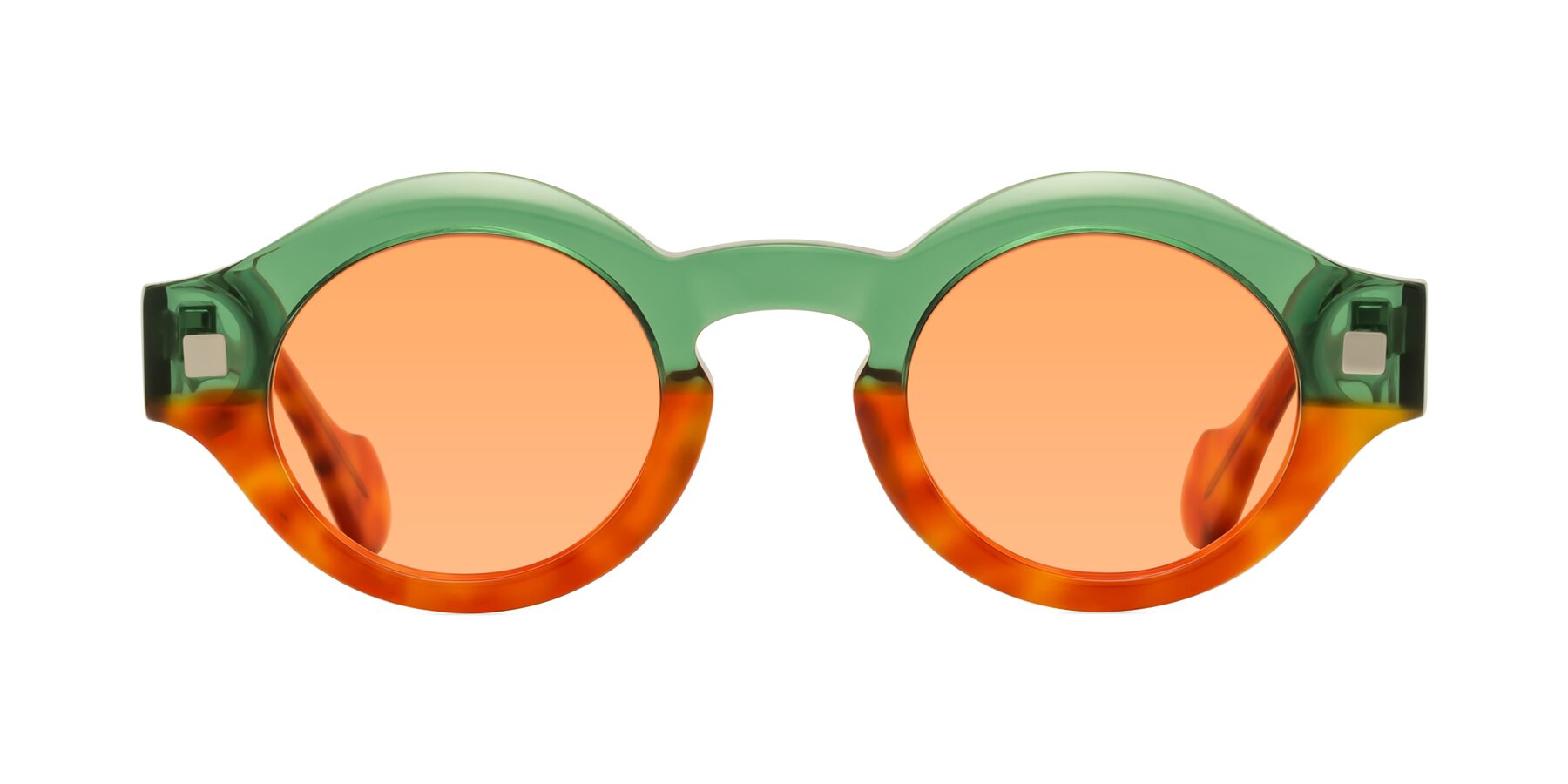 Nuzzo - Green / Orange Tortoise Sunglasses