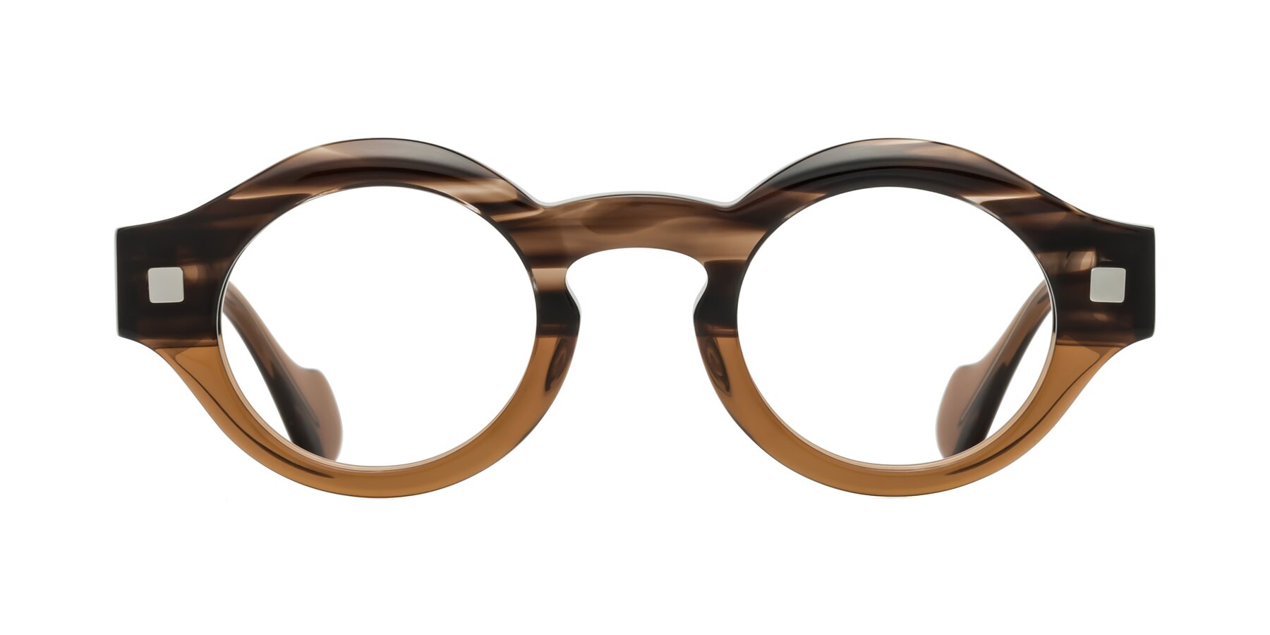 Nuzzo - Brown Striped / Brown Sunglasses Frame