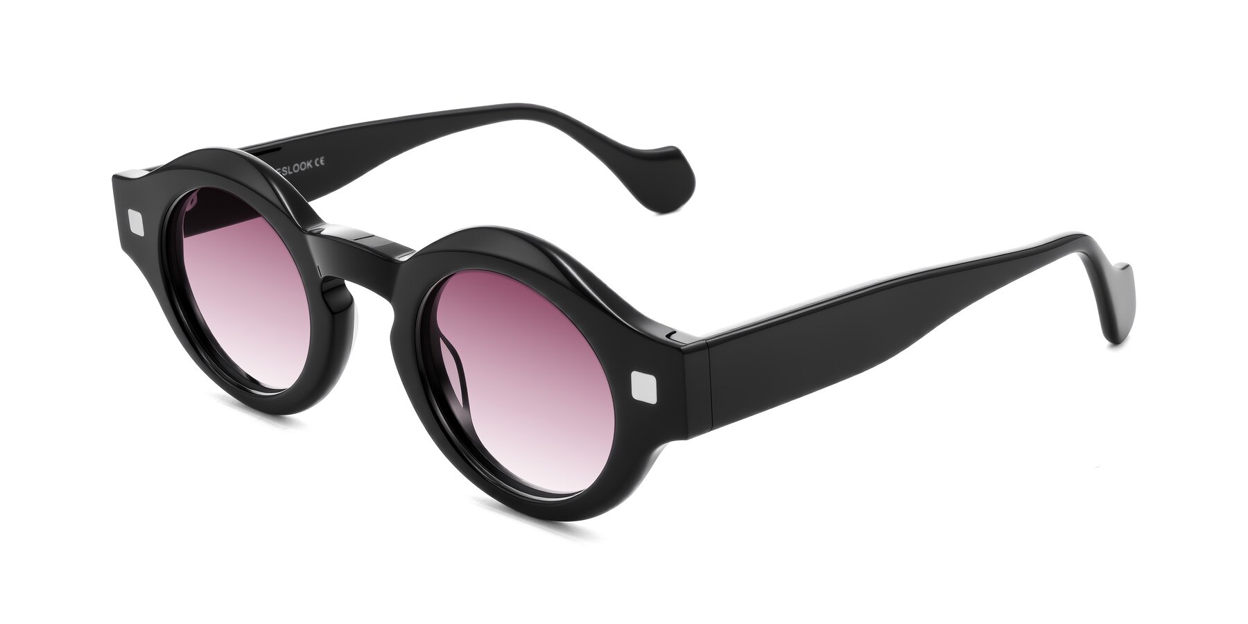 Angle of Nuzzo in Black with Wine Gradient Lenses