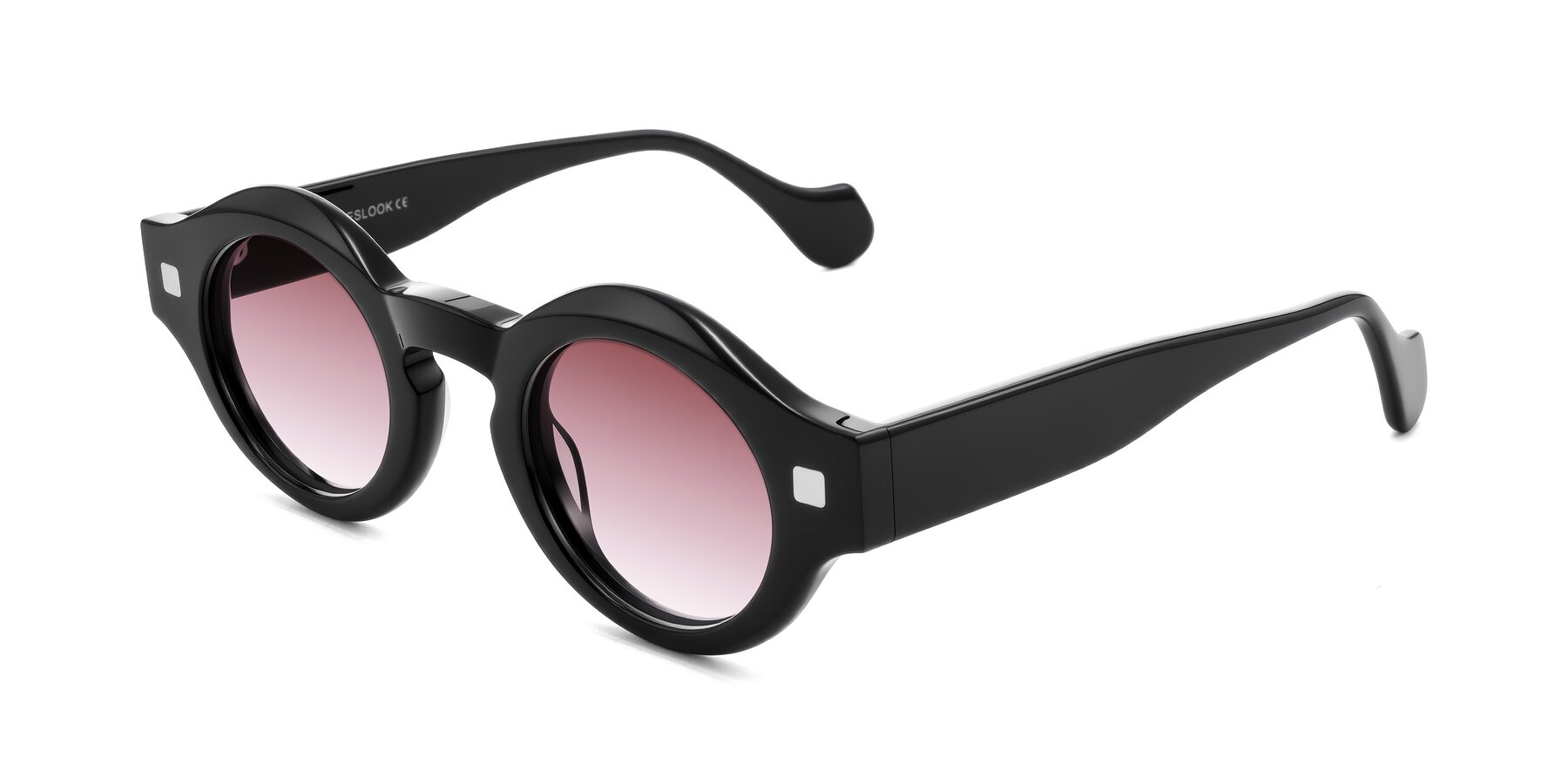 Angle of Nuzzo in Black with Garnet Gradient Lenses