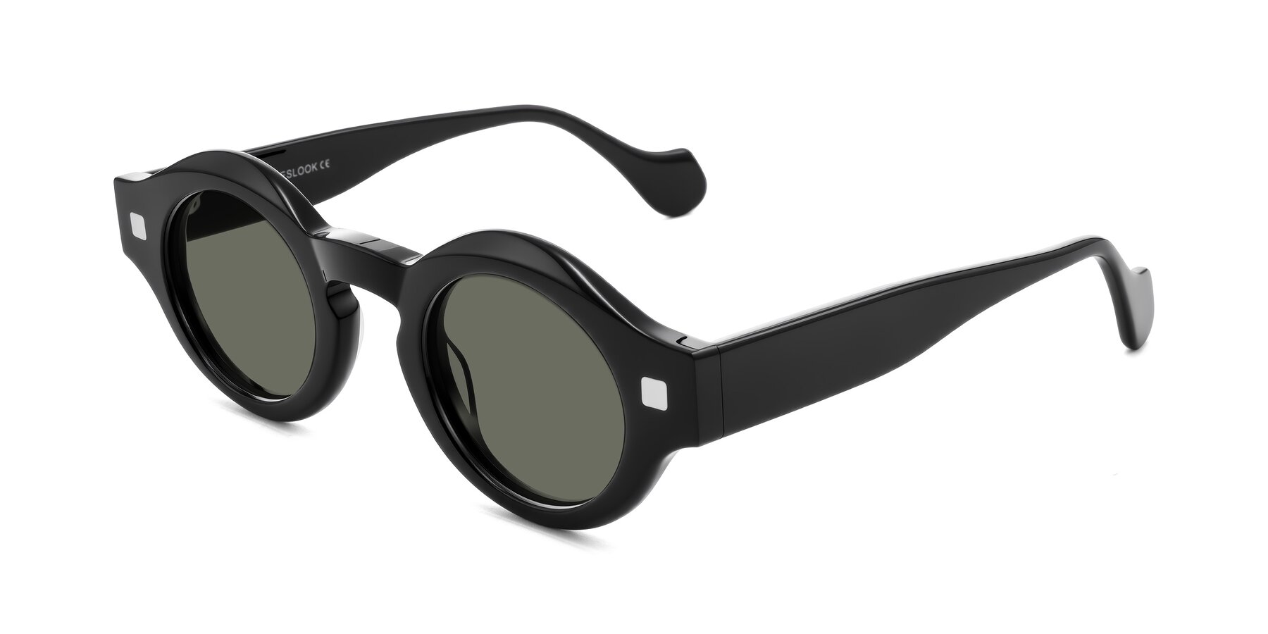 Angle of Nuzzo in Black with Gray Polarized Lenses