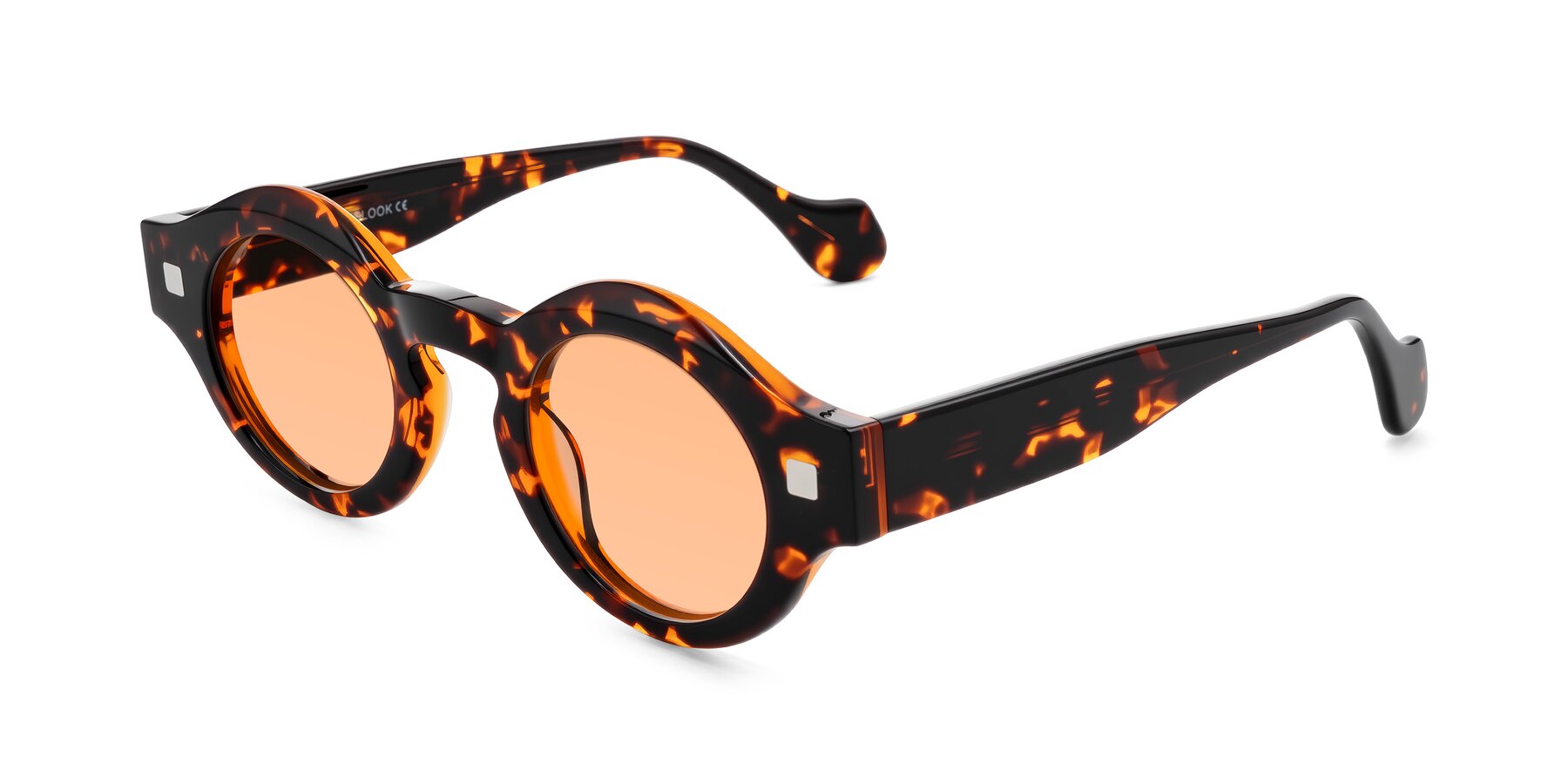 Angle of Nuzzo in Yellow Tortoise with Light Orange Tinted Lenses