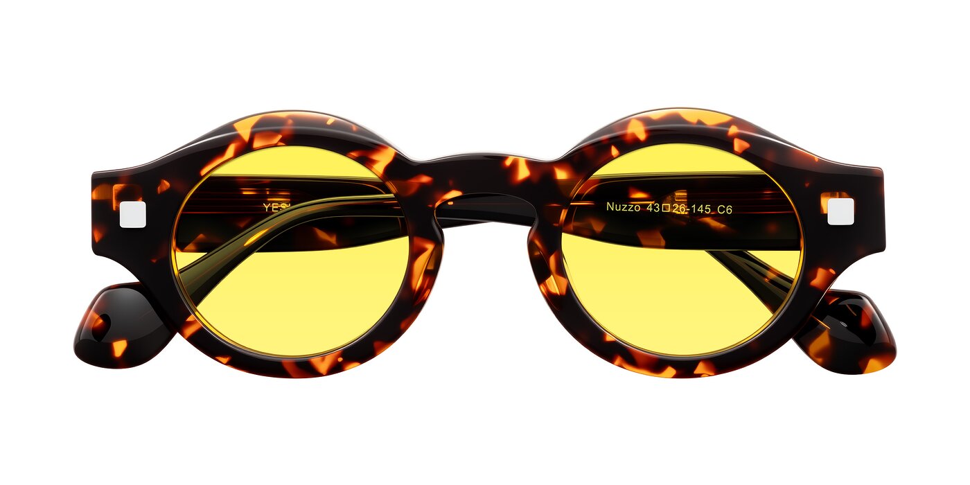 Nuzzo - Yellow Tortoise Tinted Sunglasses