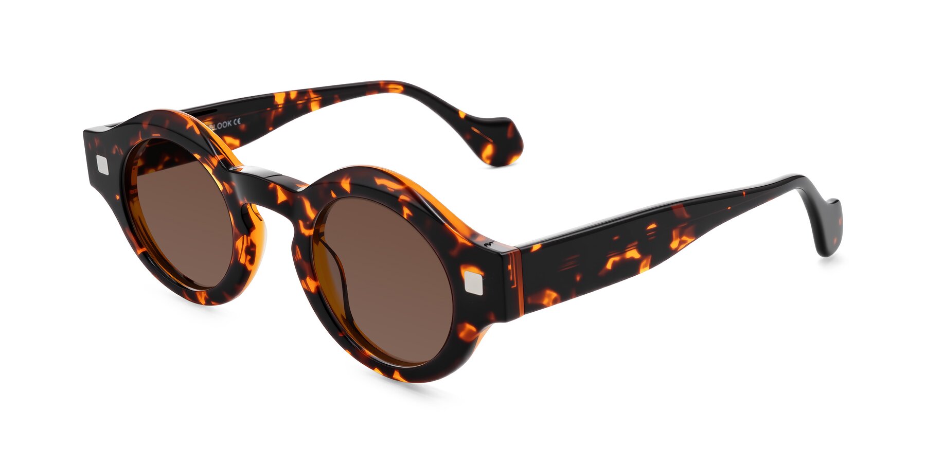 Angle of Nuzzo in Yellow Tortoise with Brown Tinted Lenses