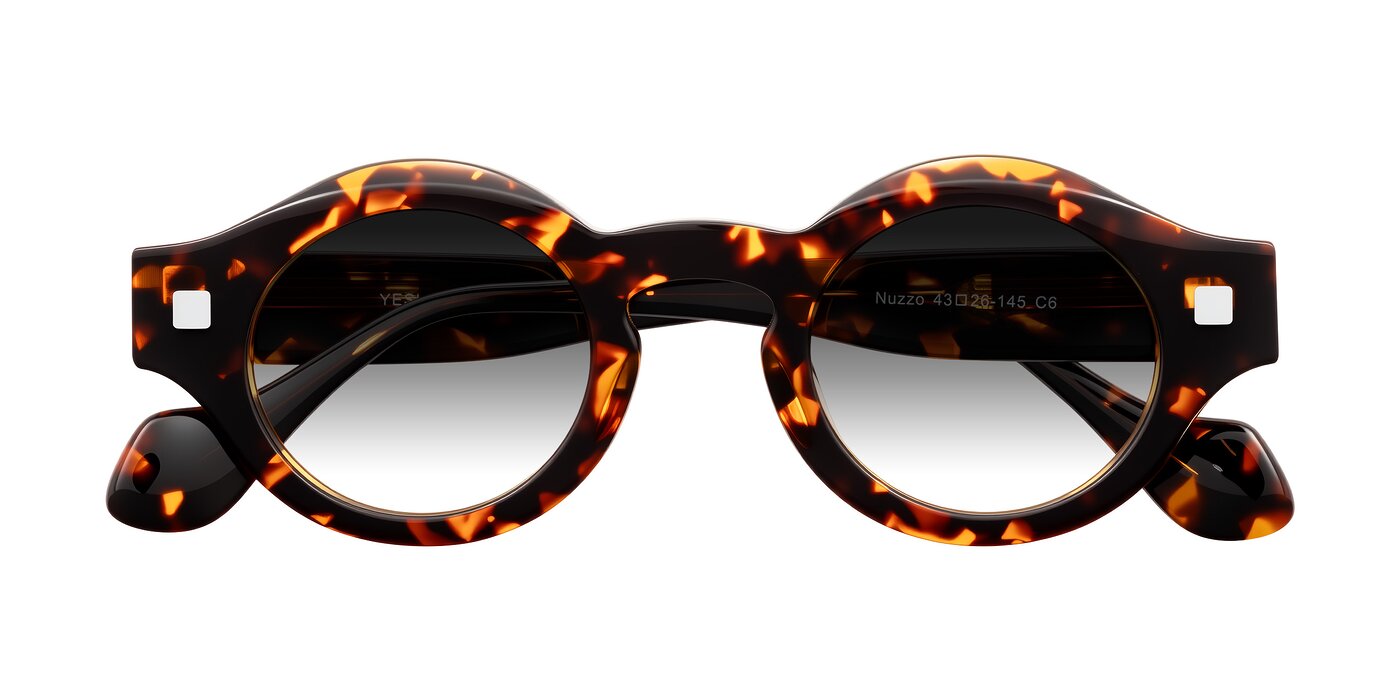 Nuzzo - Yellow Tortoise Gradient Sunglasses