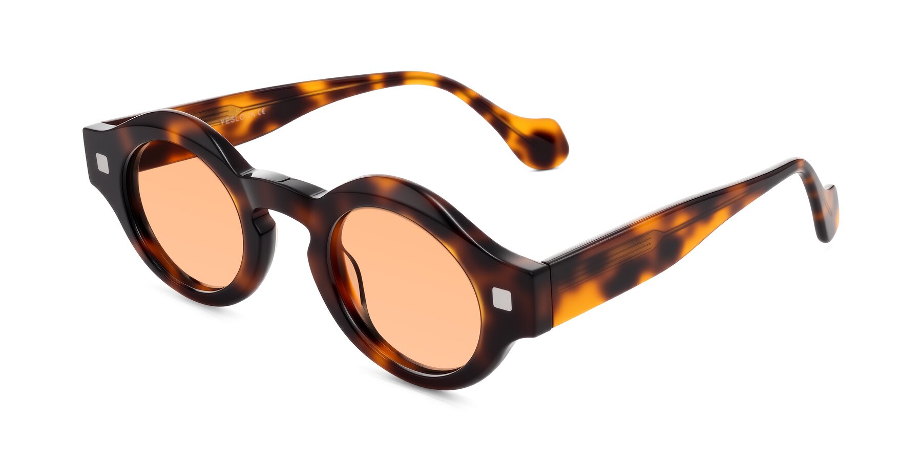 Angle of Nuzzo in Tortoise with Light Orange Tinted Lenses