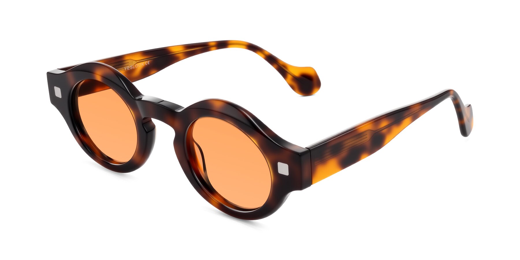 Angle of Nuzzo in Tortoise with Medium Orange Tinted Lenses