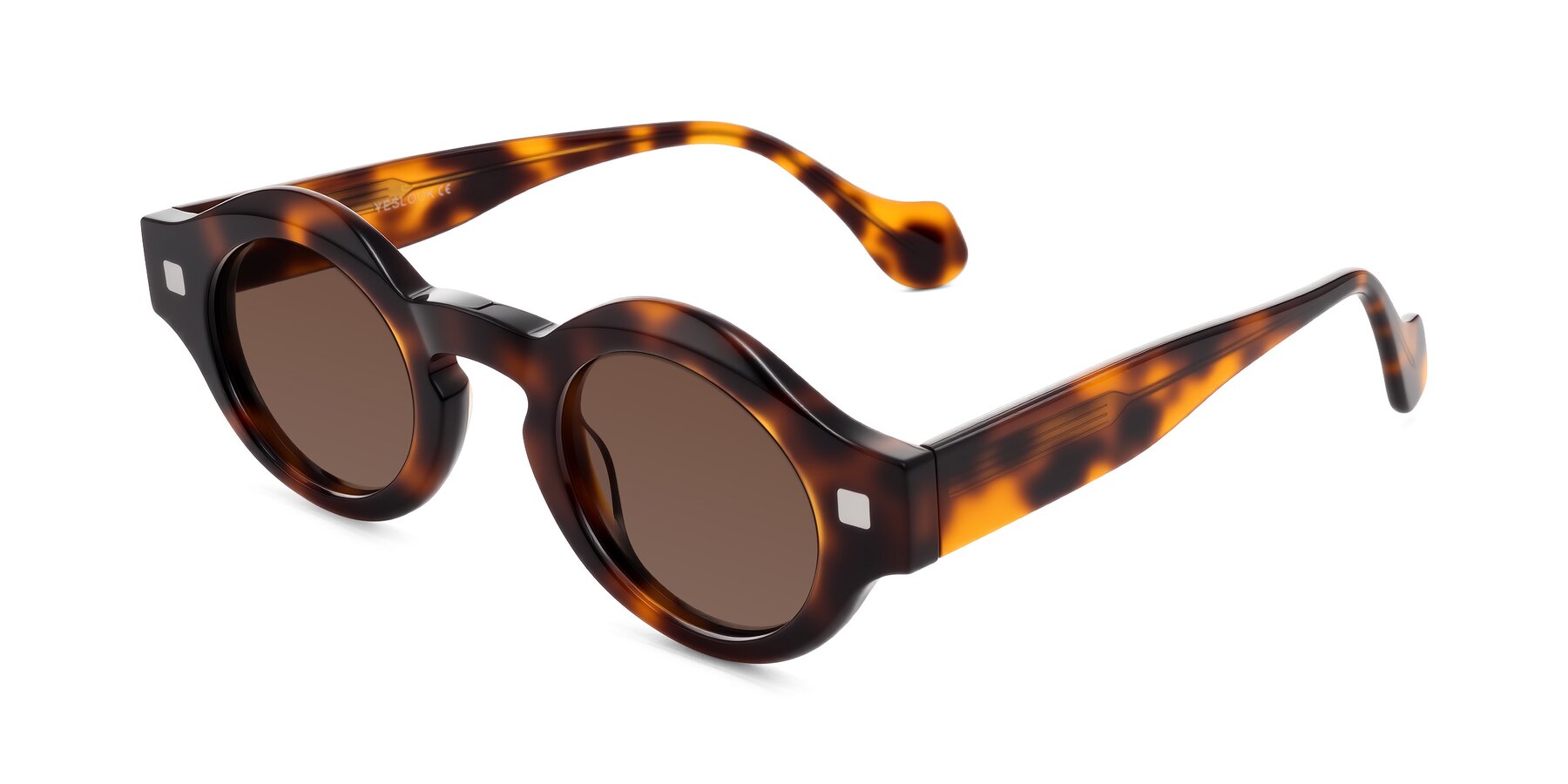 Angle of Nuzzo in Tortoise with Brown Tinted Lenses