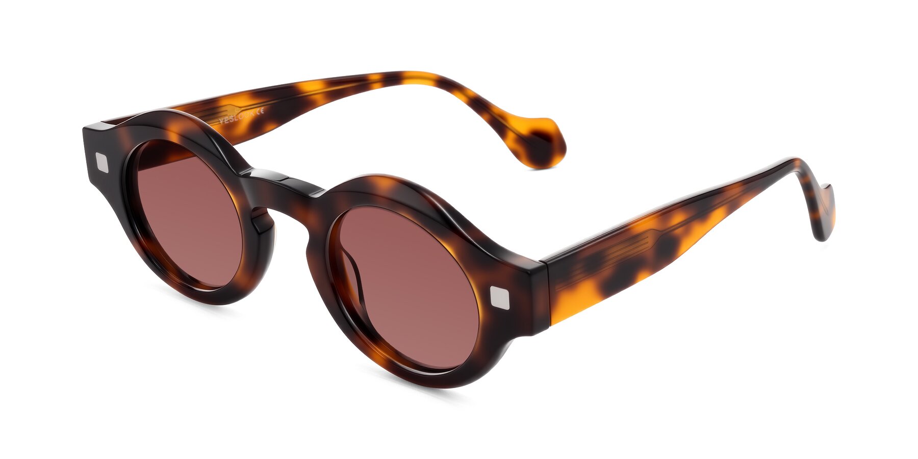 Angle of Nuzzo in Tortoise with Garnet Tinted Lenses