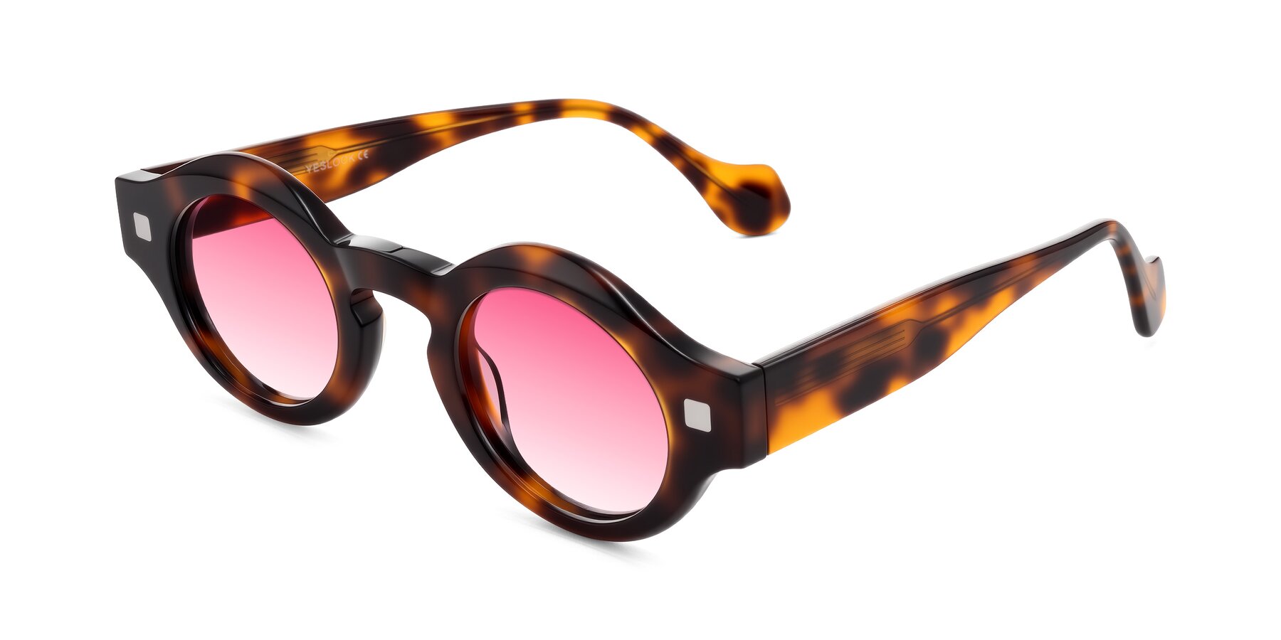 Angle of Nuzzo in Tortoise with Pink Gradient Lenses