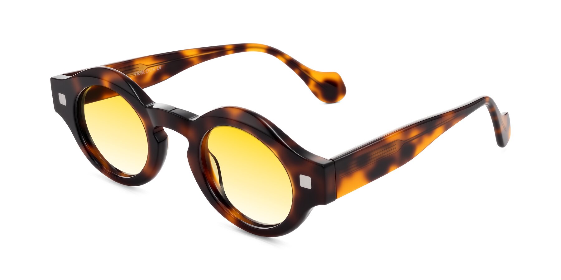 Angle of Nuzzo in Tortoise with Yellow Gradient Lenses