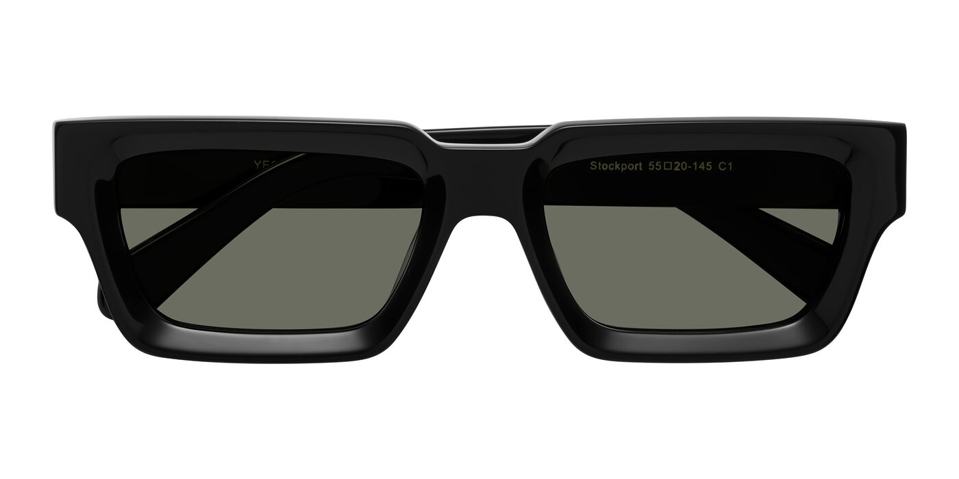 Stockport - Black Polarized Sunglasses