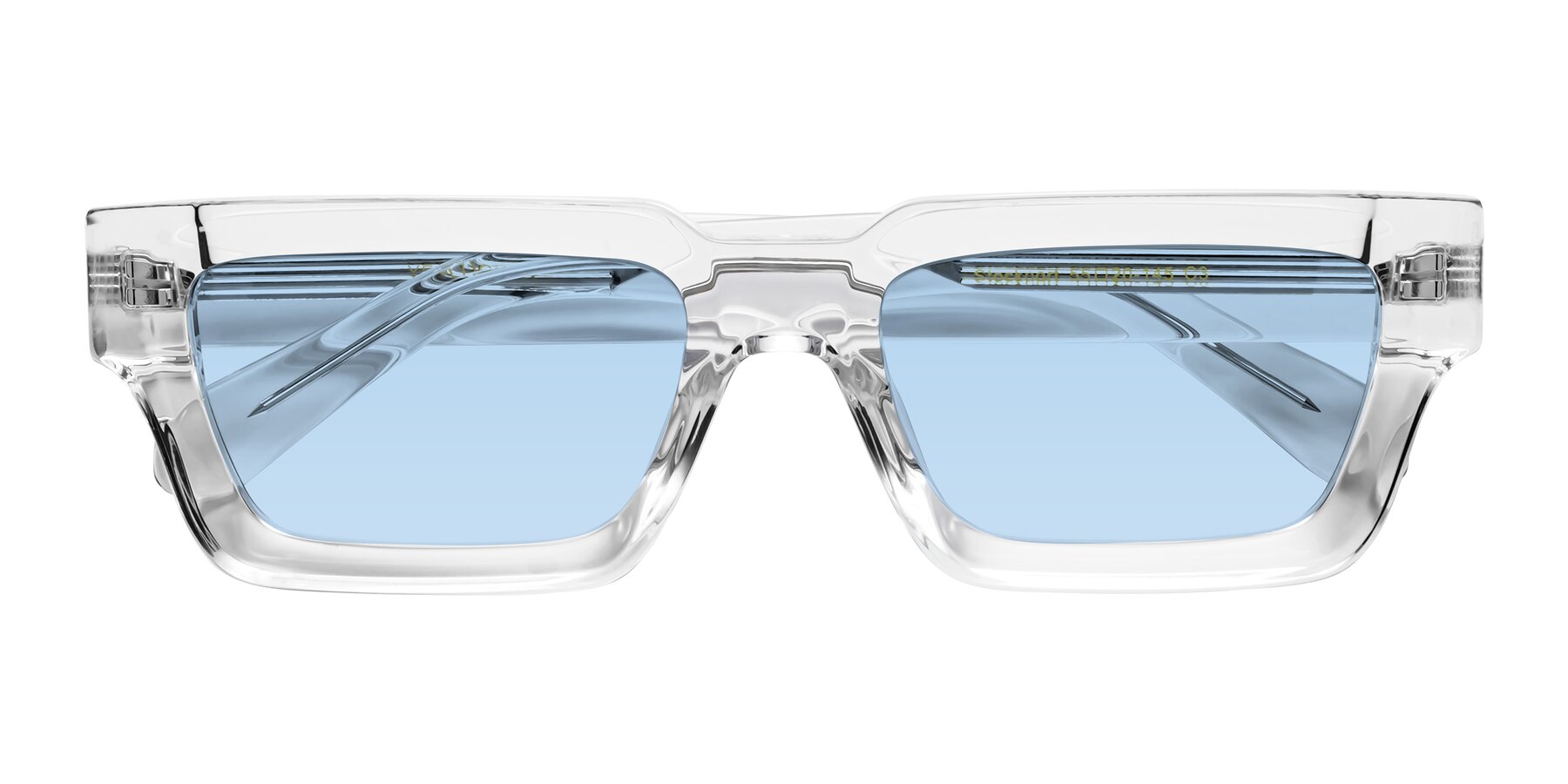 Folded Front of Stockport in Clear with Light Blue Tinted Lenses