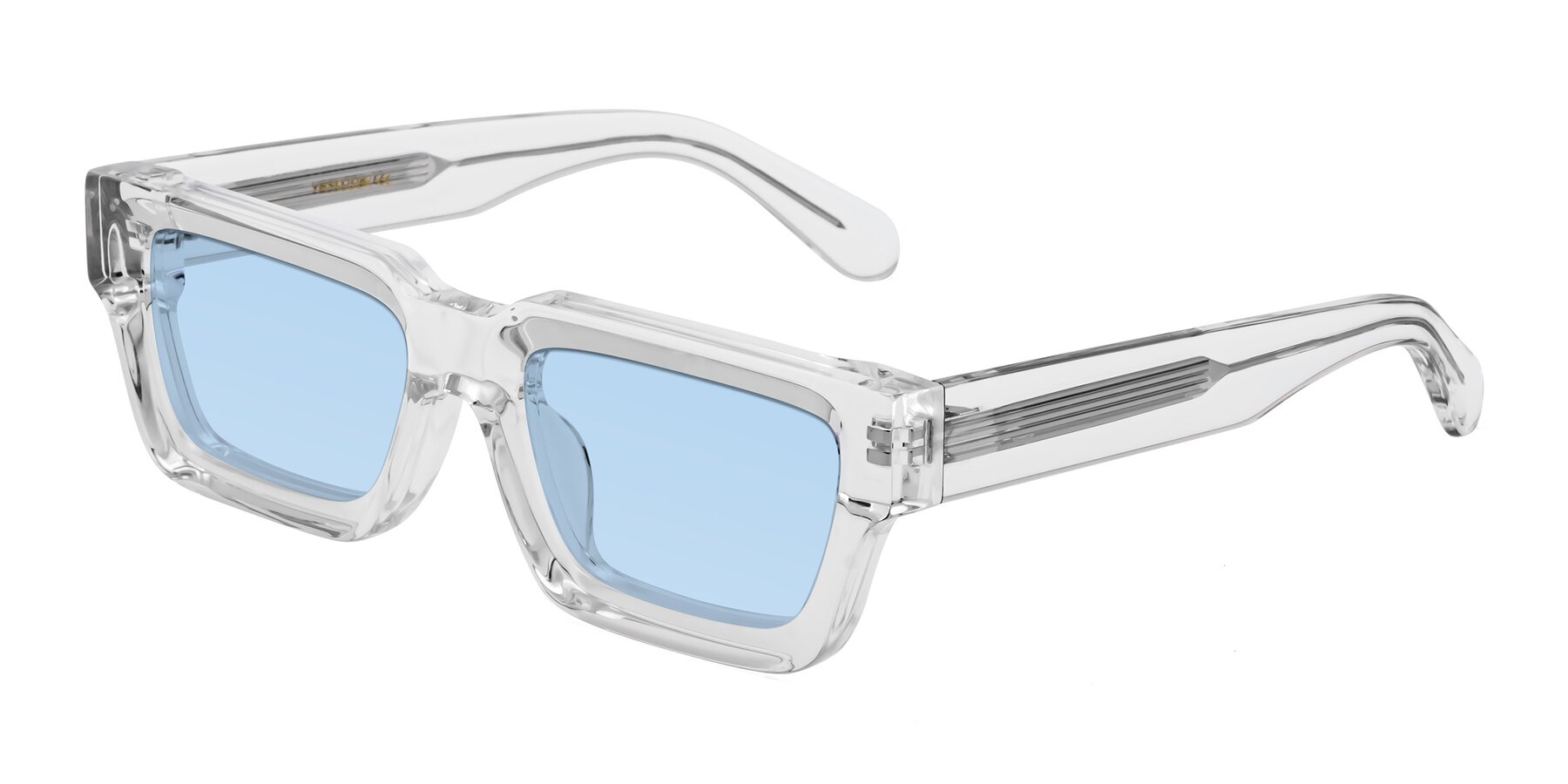 Angle of Stockport in Clear with Light Blue Tinted Lenses