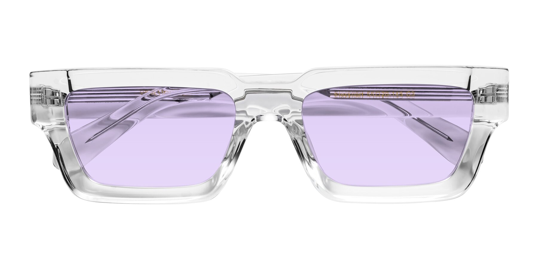 Folded Front of Stockport in Clear with Light Purple Tinted Lenses