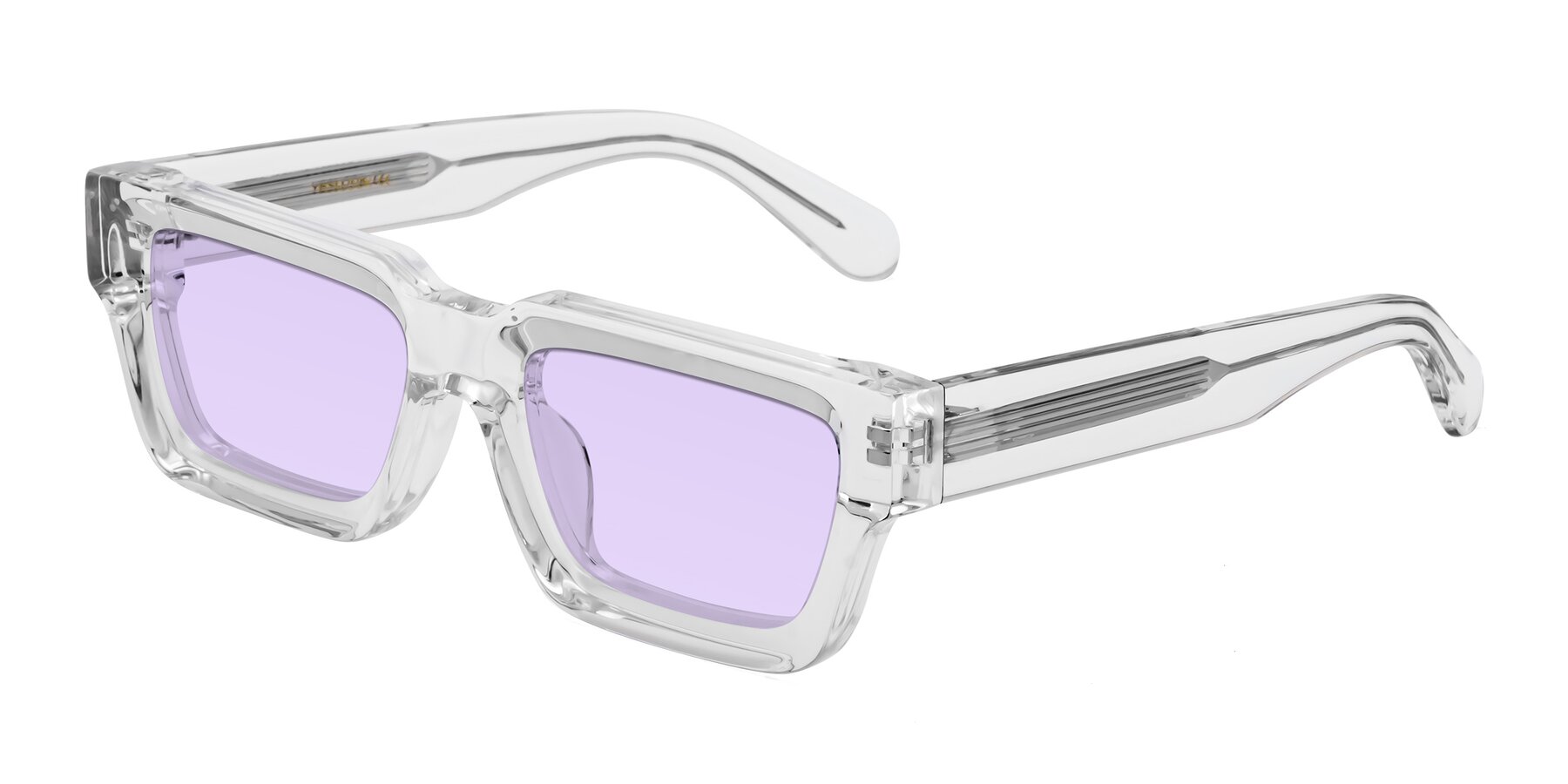 Angle of Stockport in Clear with Light Purple Tinted Lenses