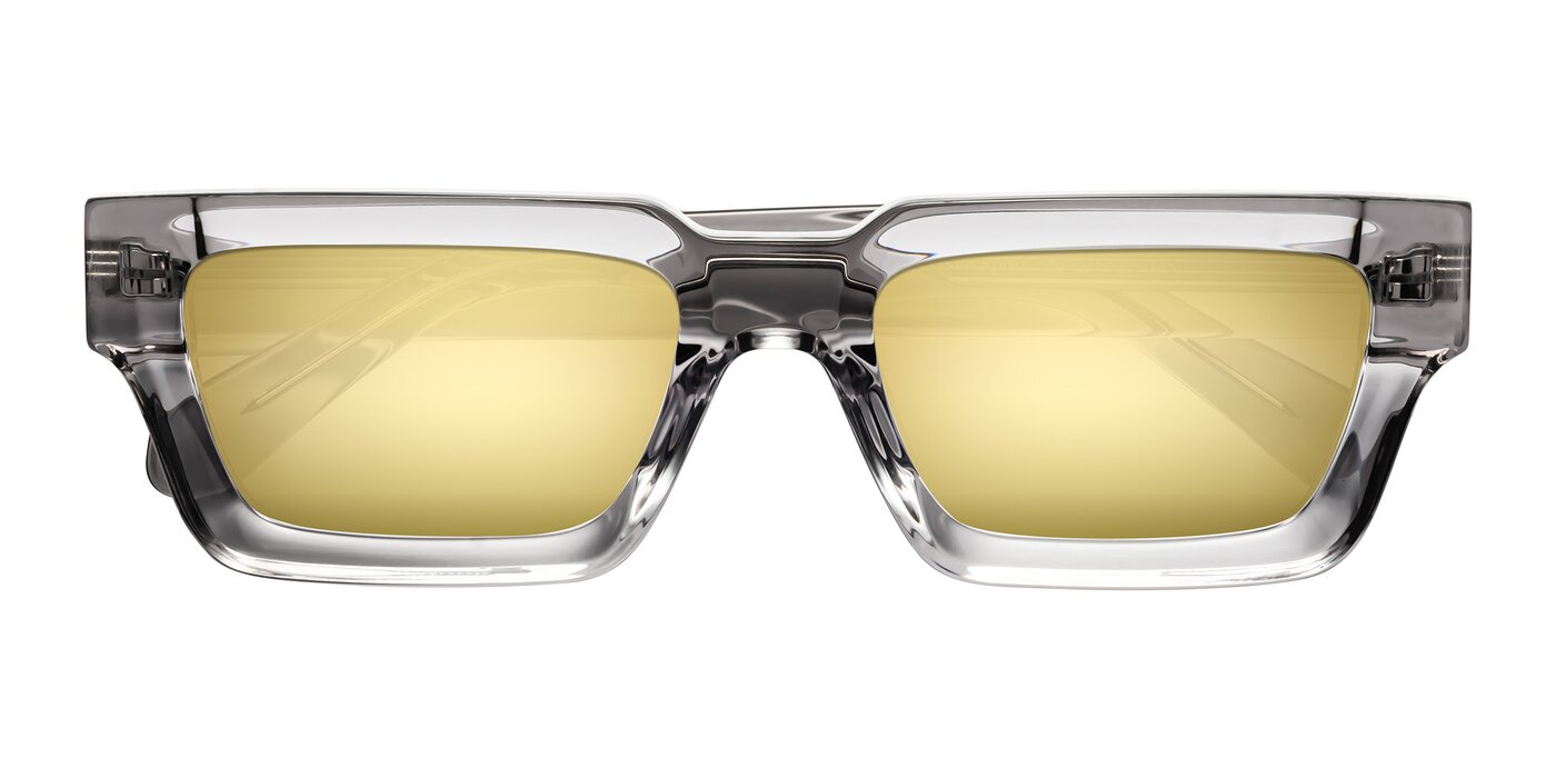 Stockport - Clear Gray Flash Mirrored Sunglasses