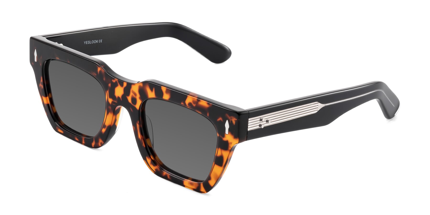 Angle of Padulla in Tortoise with Medium Gray Tinted Lenses