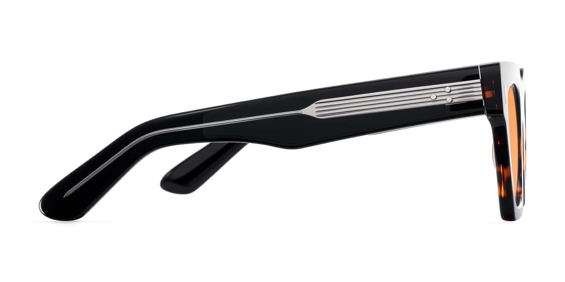 Side of Padulla in Tortoise with Medium Orange Tinted Lenses