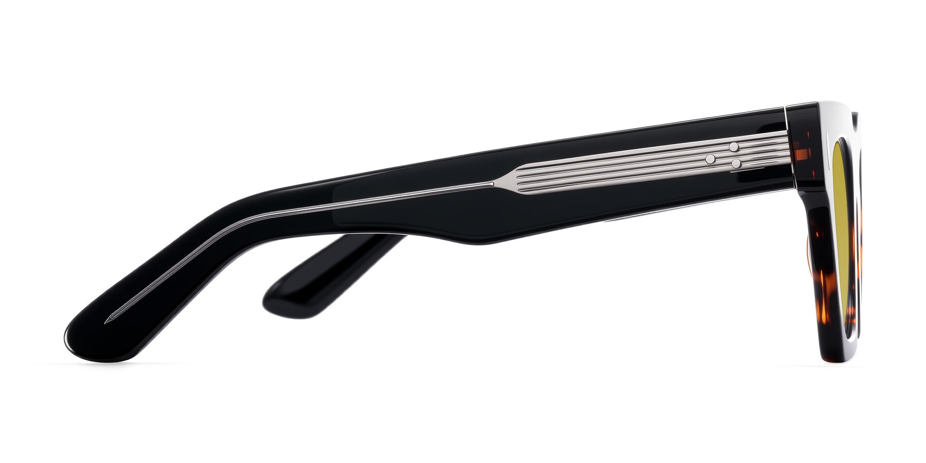 Side of Padulla in Tortoise with Champagne Tinted Lenses