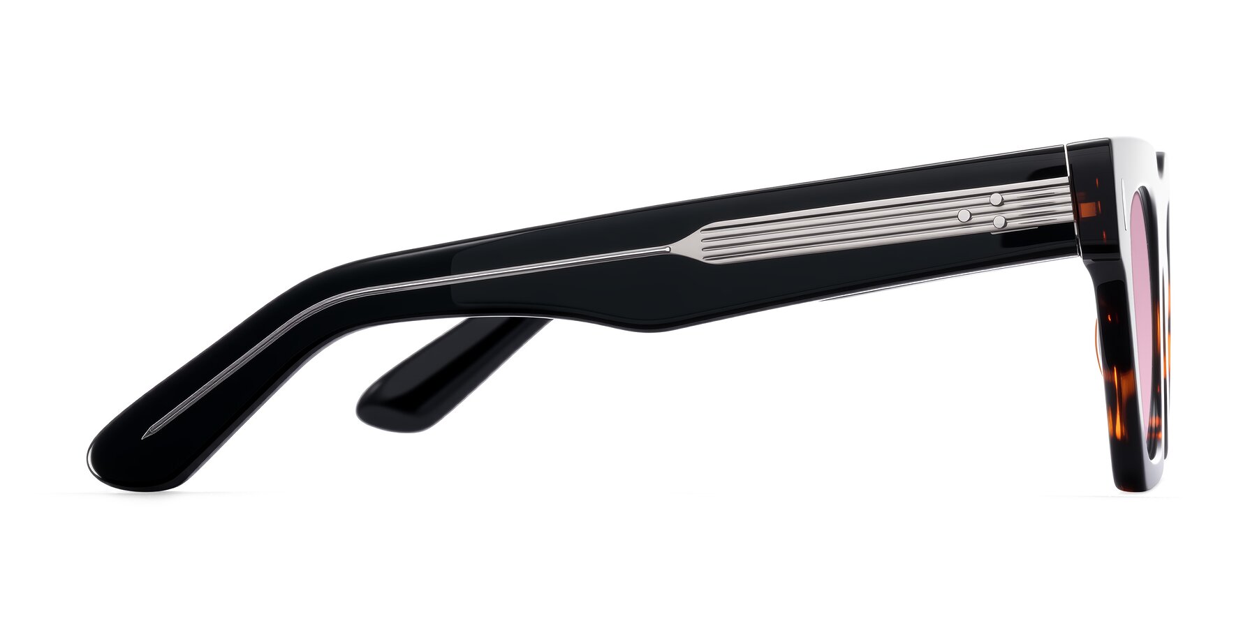 Side of Padulla in Tortoise with Light Wine Tinted Lenses