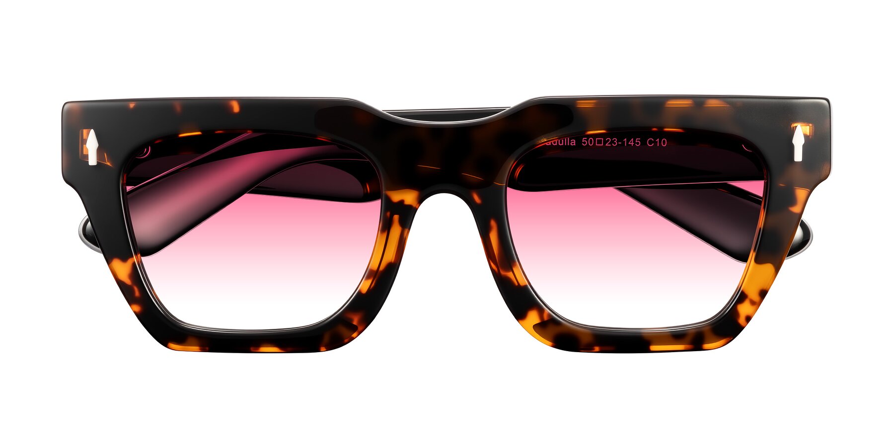 Folded Front of Padulla in Tortoise with Pink Gradient Lenses