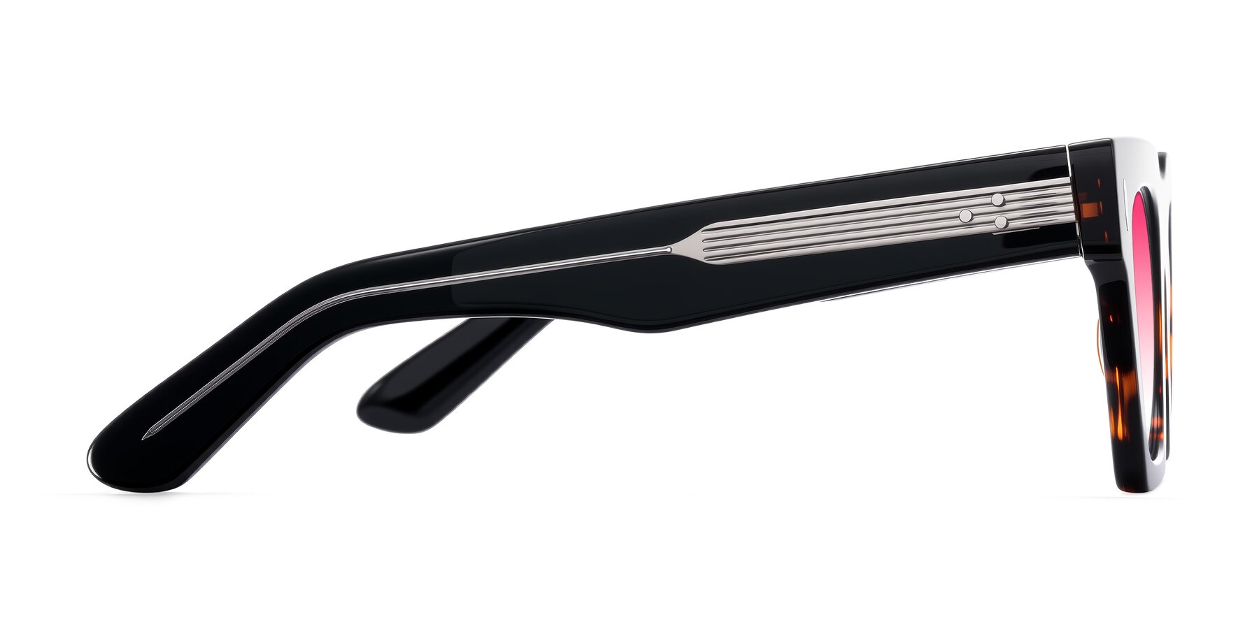 Side of Padulla in Tortoise with Pink Gradient Lenses