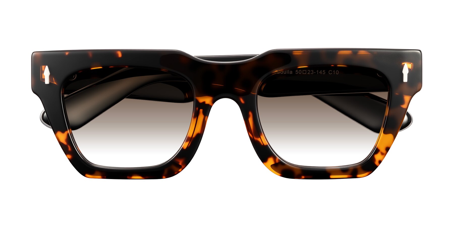Folded Front of Padulla in Tortoise with Brown Gradient Lenses