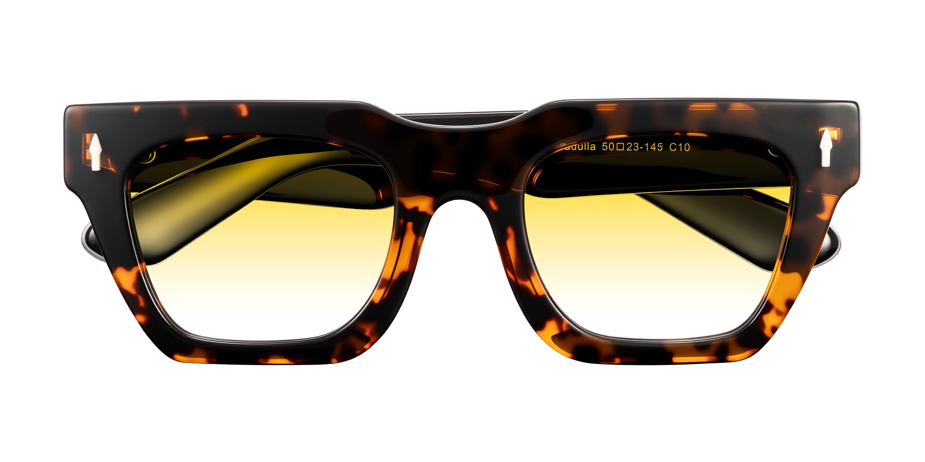 Folded Front of Padulla in Tortoise with Yellow Gradient Lenses