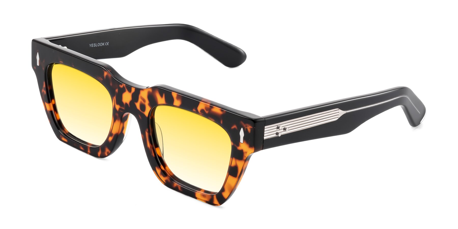 Angle of Padulla in Tortoise with Yellow Gradient Lenses