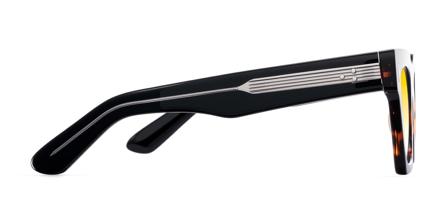 Side of Padulla in Tortoise with Yellow Gradient Lenses